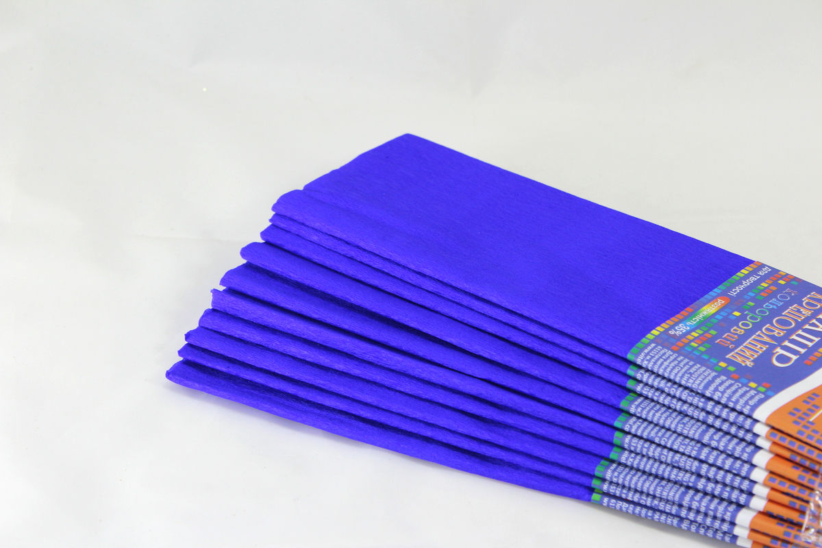 Креп-бумага 35% - 50х200см, 20г/м2 - тёмно-синяя, KR35-8039 (KR35-8039)