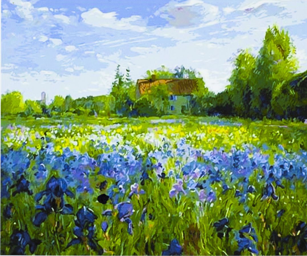 Картина по номерам "Пейзаж" 40*50см,крас.-акрил,кисть-3шт. (9224)
