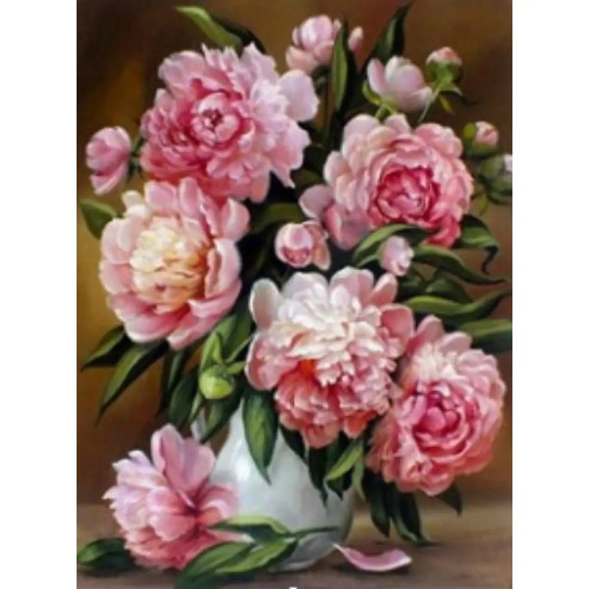 Картина по номерам "Пионы" 40*50см,крас.-акрил,кисть-3шт. (8421RSB_B)