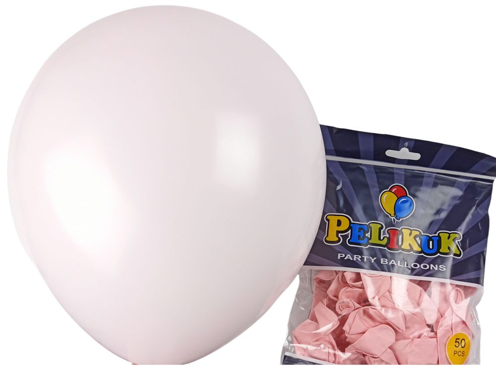 Шарики круглые Pelikuk 13' (33 см) пастель нежно-розовый, 50шт/уп Розовый Pelikuk (1350C-116)