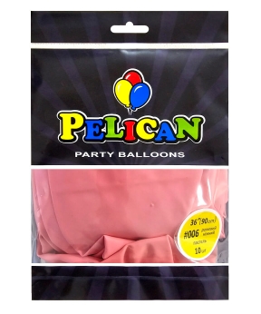 Кульки Pelican латексні 36"(90cm) пастель рожевий ніжний, 10шт Рожевий Pelican (820006)
