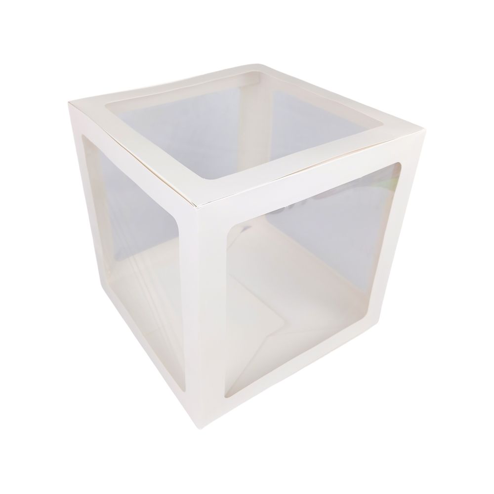 Коробки для шаров набор - 4шт "LOVE" 30 х 30 х 30см Белый Unison (10134 white)