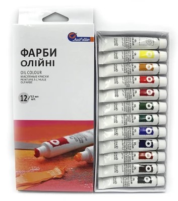 Фарби акварель "Basics" пластик туб 12 кольори  х 12мл. (1212C-EO-3)