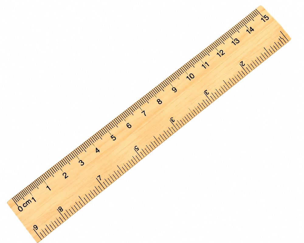 Лінійка дерев'яна 20см (3116-15)