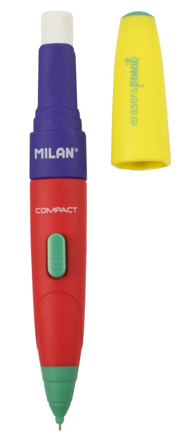 Карандаш механический 0,7мм 2B с ластиком  "Compact Mix" "TM MILAN" (185020932)