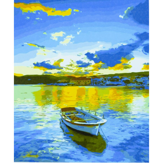 Картина за номерами "Човен" 40 * 50см, крас.-акрил, кисть-3шт. (9465)