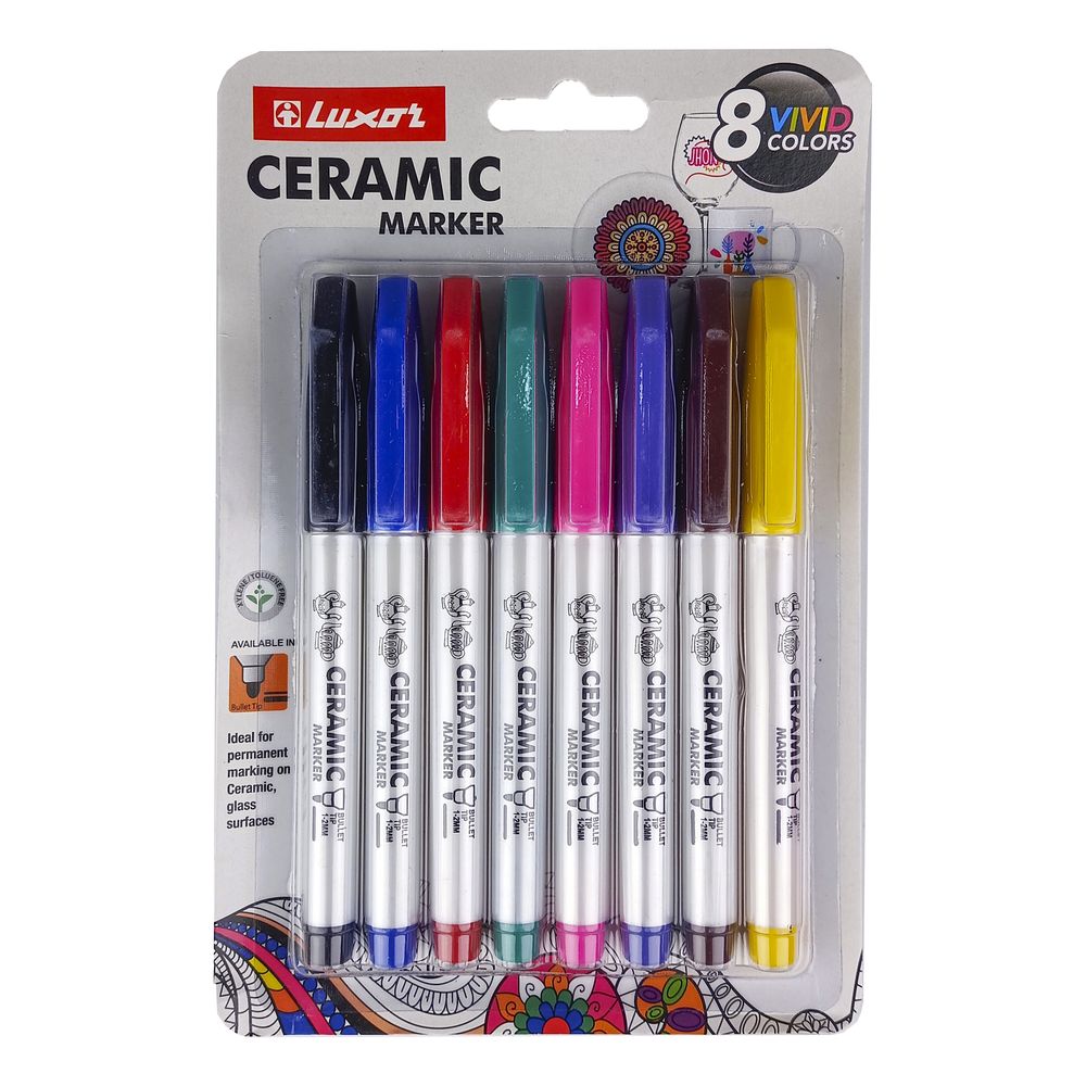 Маркер для керамики "Luxor" Ceramic  mix-8 Разноцветный LUXOR (34500)