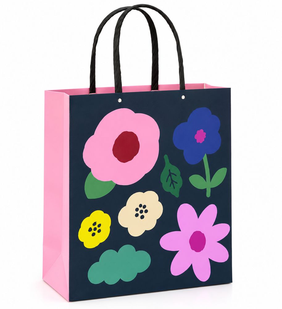 Пакет подарунковий  з пластиковими ручками  30,5 x 27 x 12см, 210 г (003 L-HD)