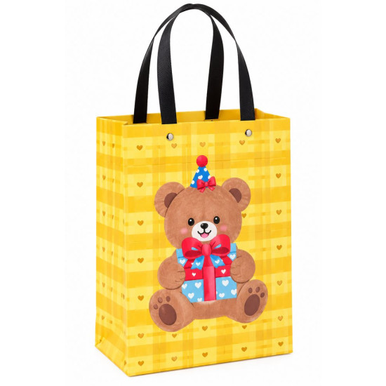 Пакет подарунковий  з пластиковими ручками  23 x 26 x 12см, 210 г (006 L)