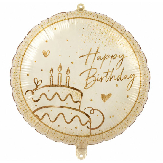 Кулька повітряна фольгована 18" торт Happy Birthday (BP4093)