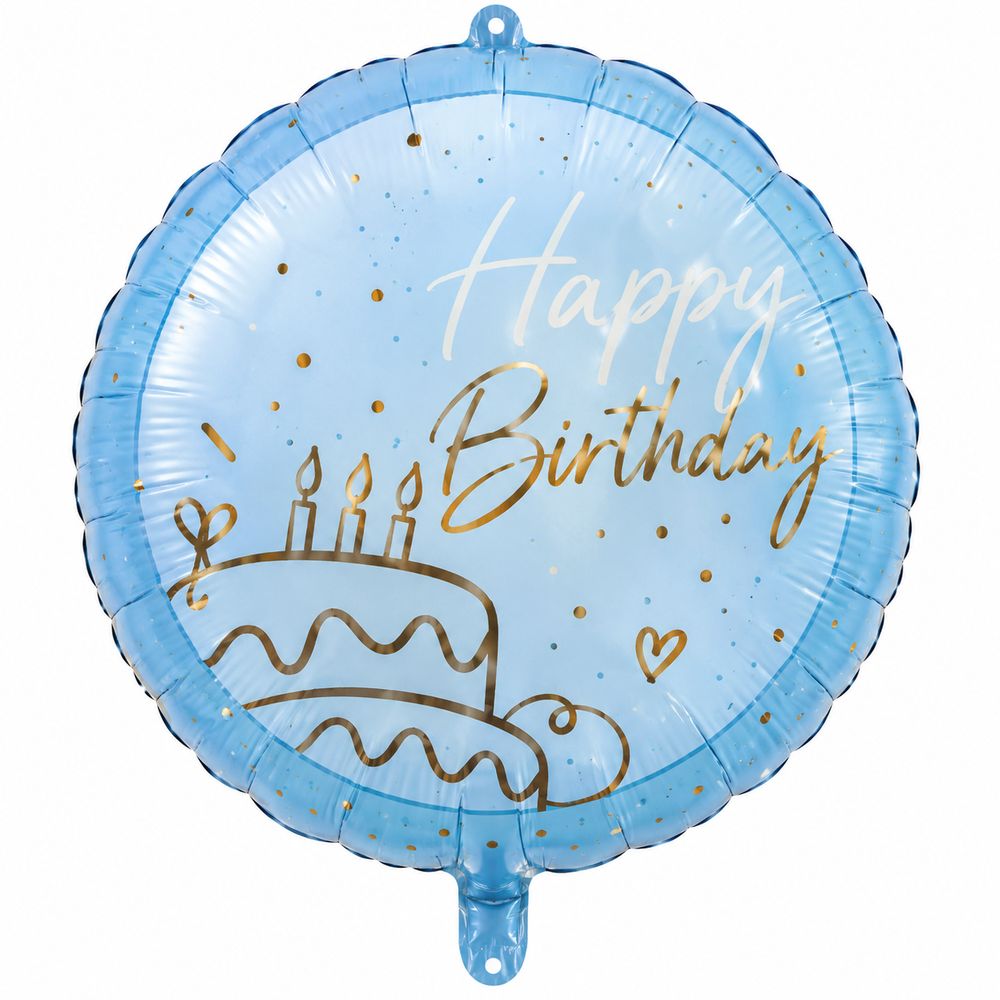 Кулька повітряна фольгована 18" торт Happy Birthday (BP4094)
