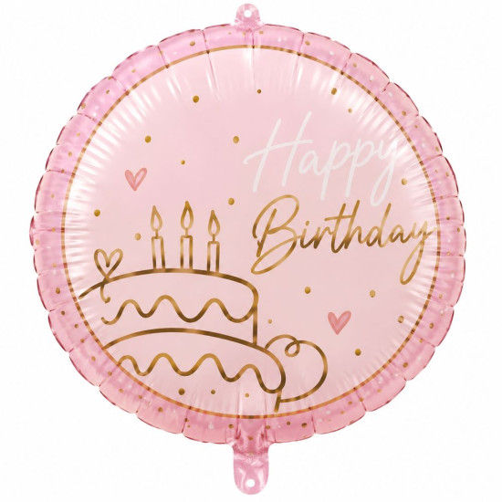 Кулька повітряна фольгована 18" торт Happy Birthday (BP4092)