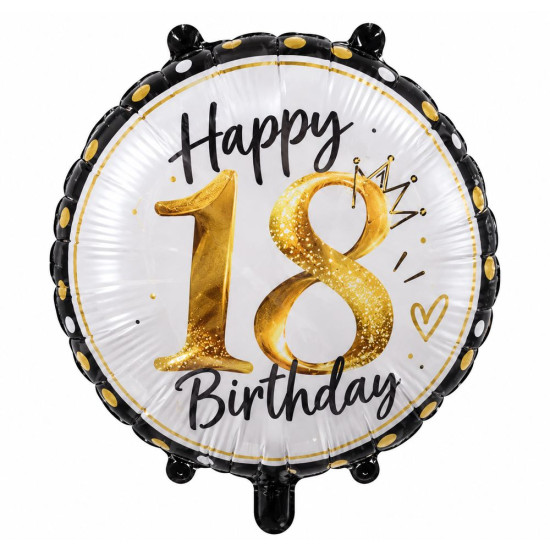 Кулька повітряна фольгована з цифрами Happy 18th Birthday (BP4095)