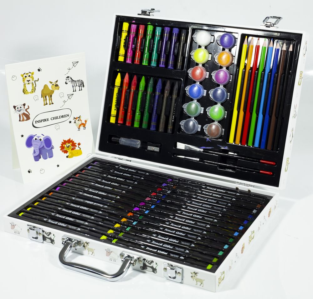 Набор для рисования и творчества 64 предмета, 34,4 х 27,5 х 5,5см Разноцветный Без бренда (004-84)
