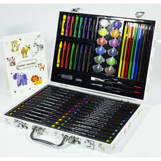 Набор для рисования и творчества 64 предмета, 34,4 х 27,5 х 5,5см Разноцветный Без бренда (004-84)