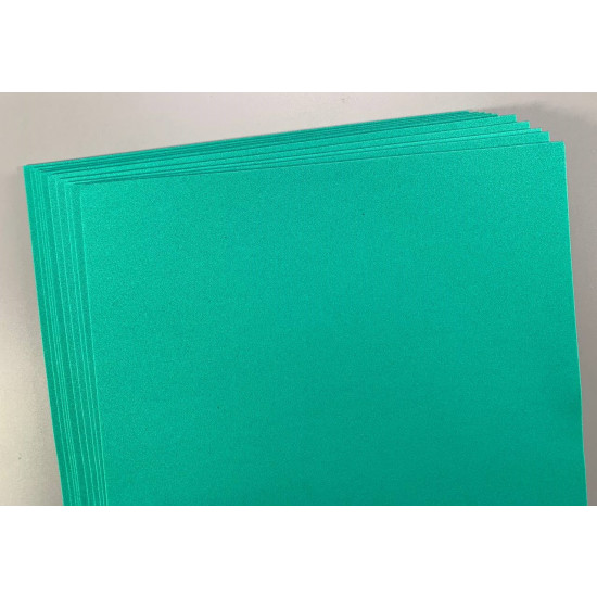 Фоамиран 20 х 30см, 1,5мм, 10 листов, бирюзово-зеленый Зеленый Unison (15A4-7042)