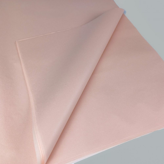 Папір тішью 50 х 70см 40 листів - ніжна пудра Рожевий Unison (QD07)