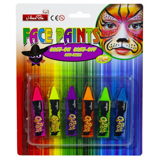 Краска-карандаш для грима, 6 цветов Unison (600.)
