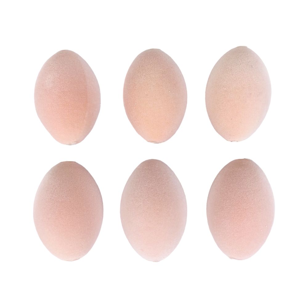Набор яиц бархат 6,5см макарун кофе, 6шт Бежевый Unison (L00121)