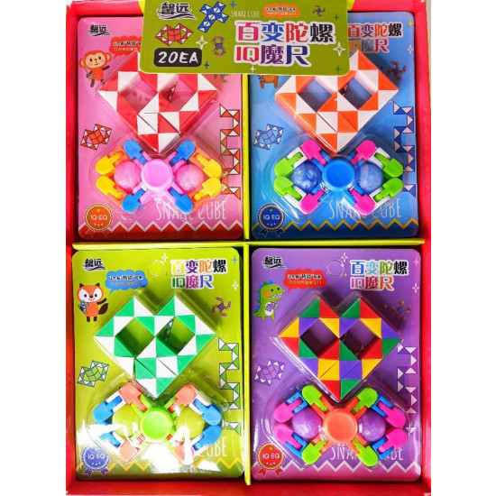 Игрушка развивающая "Кубик-Змейка, паук, мяч прыгун - 2шт" Разноцветный Unison (1105)