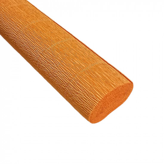 Бумага гофрированная 50 х 250см 180г Абрикосовый пастельный Оранжевый Cartotecnica Rossi (610)
