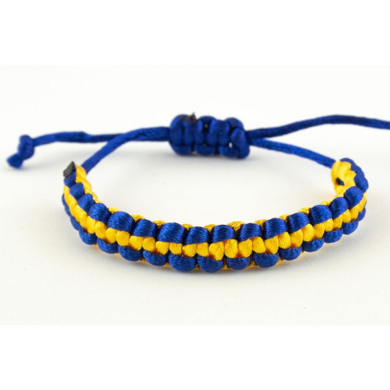 Браслет -фенечка зі стрічок жовто-блакитних Жовто-блакитний Unison (783013)