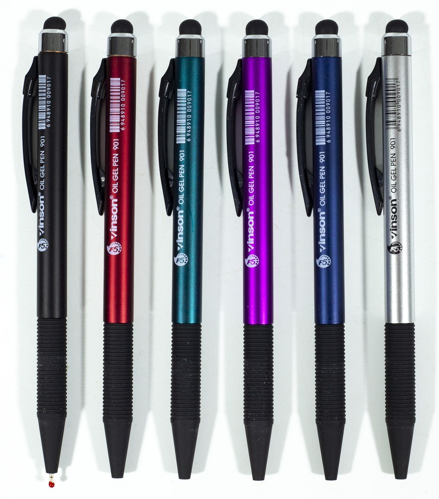Ручка шариковая масляная в/в_ 0,7мм "Vinson-со стилусом" синяя (36шт/уп) Vinson (901)