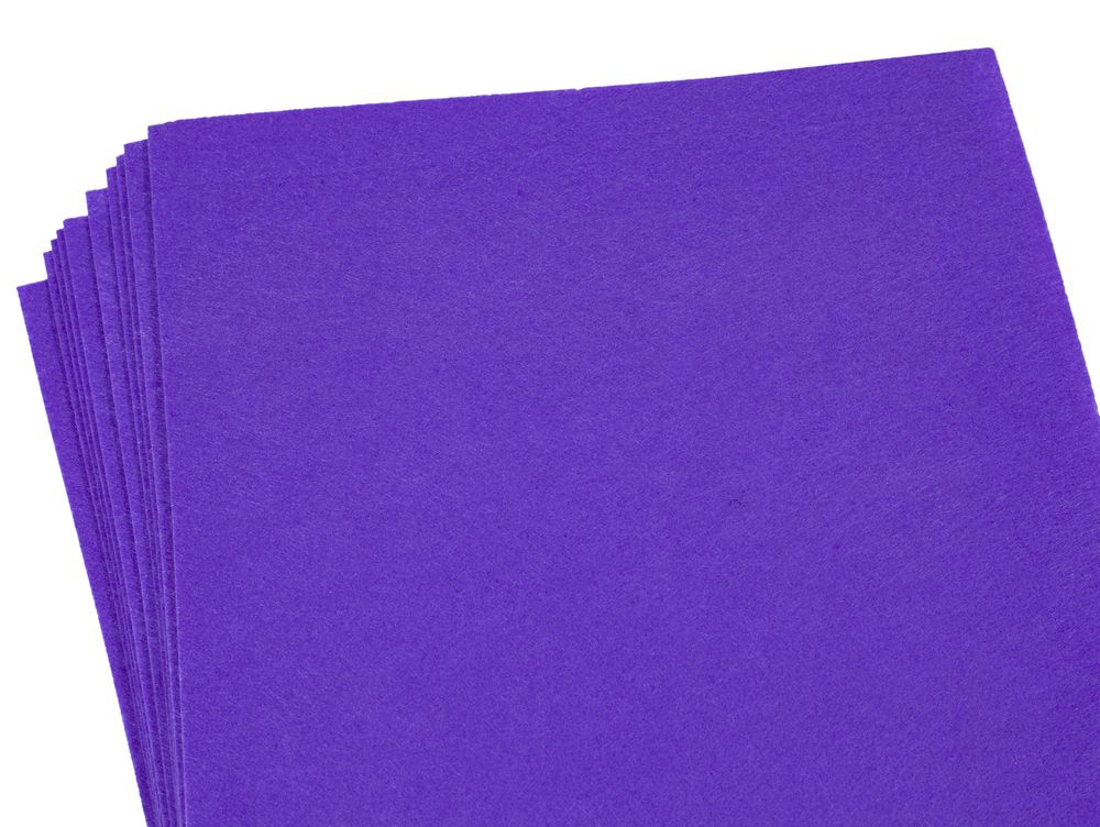Фетр А4, 1,2мм  (10 листов) темно-фиолетовый Фиолетовый Unison (170HQ-036)