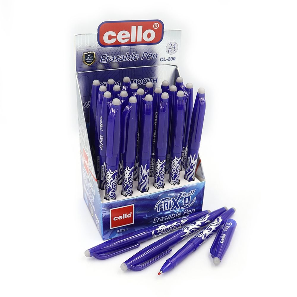 Ручка шариковая стирающаяся Cello "FriXo" 0,7мм синяя (24шт/уп) Синий Без бренда (200-CL)