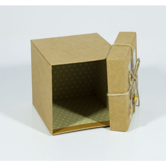Коробка подарочная 11,5 х 11,5 х 11,5см (4шт/уп) Бежевый Unison (PG18-5)