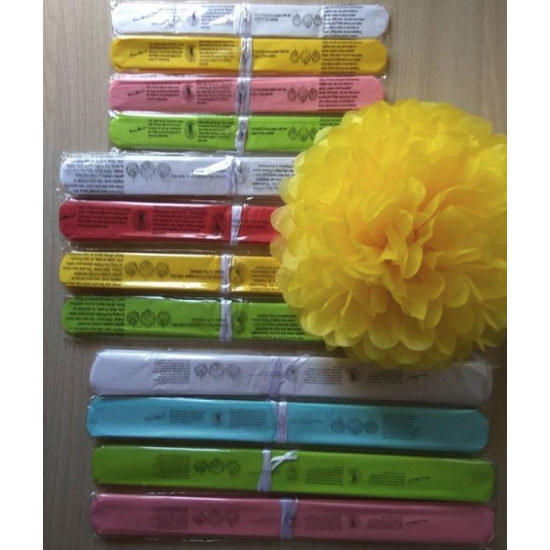 Помпоны декоративные бумажные 35см Разноцветный Unison (0815-24)