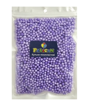 Пенопластовые шарики диаметр 4-6мм макарун фиолетовый, 250мл Фиолетовый Pelican (886110)
