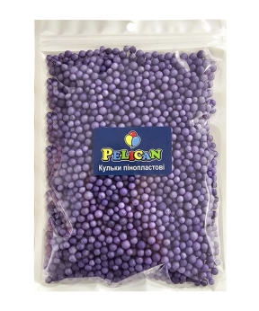 Пенопластовые шарики диаметр 4-6мм фиолетовые темные, 250мл Фиолетовый Pelican (886119)