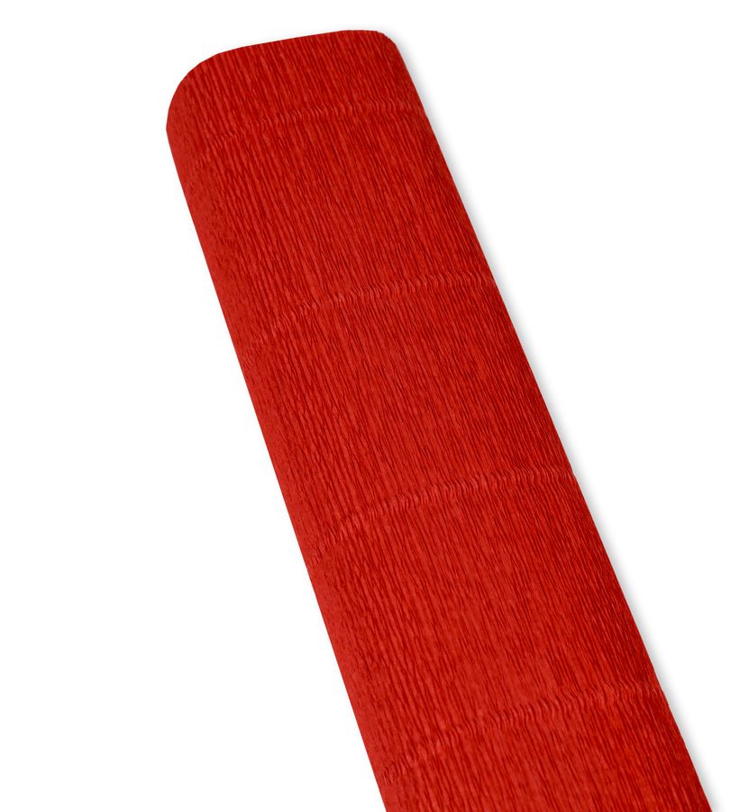 Папір гофрований 50 х 250см 180г Яскраво червоний Червоний Cartotecnica Rossi (618)