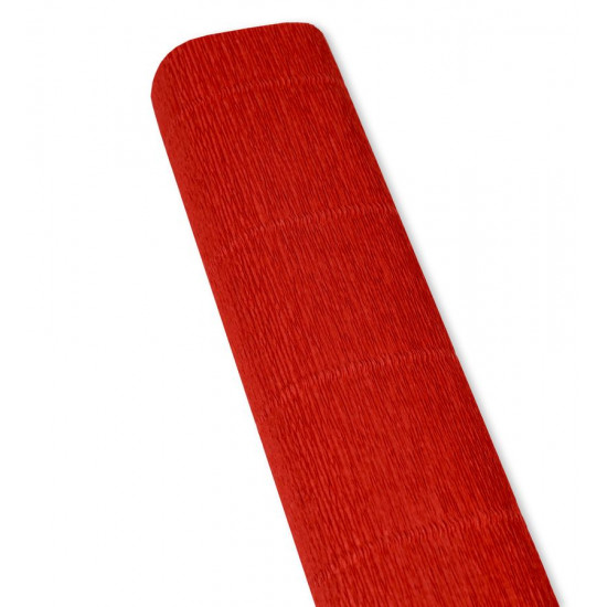 Папір гофрований 50 х 250см 180г Яскраво червоний Червоний Cartotecnica Rossi (618)