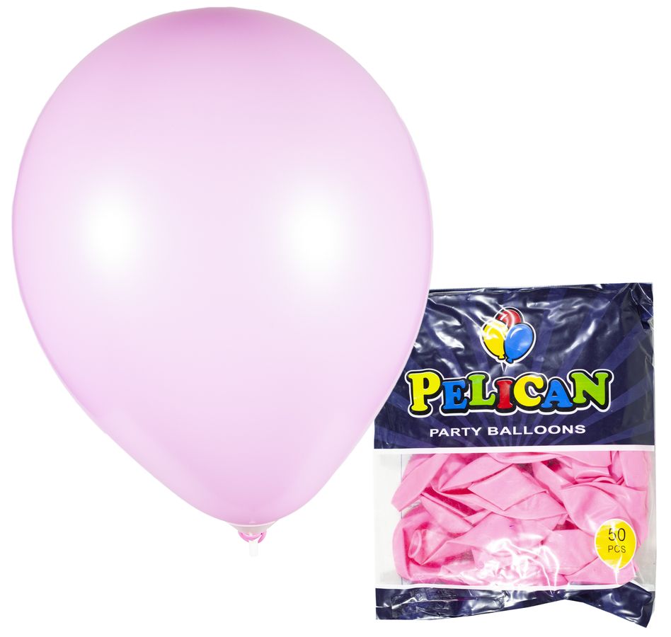 Кульки Pelican 10 '(26 см), макарун рожевий темний, 50 шт / уп Рожевий Pelican (811914/1050-914)