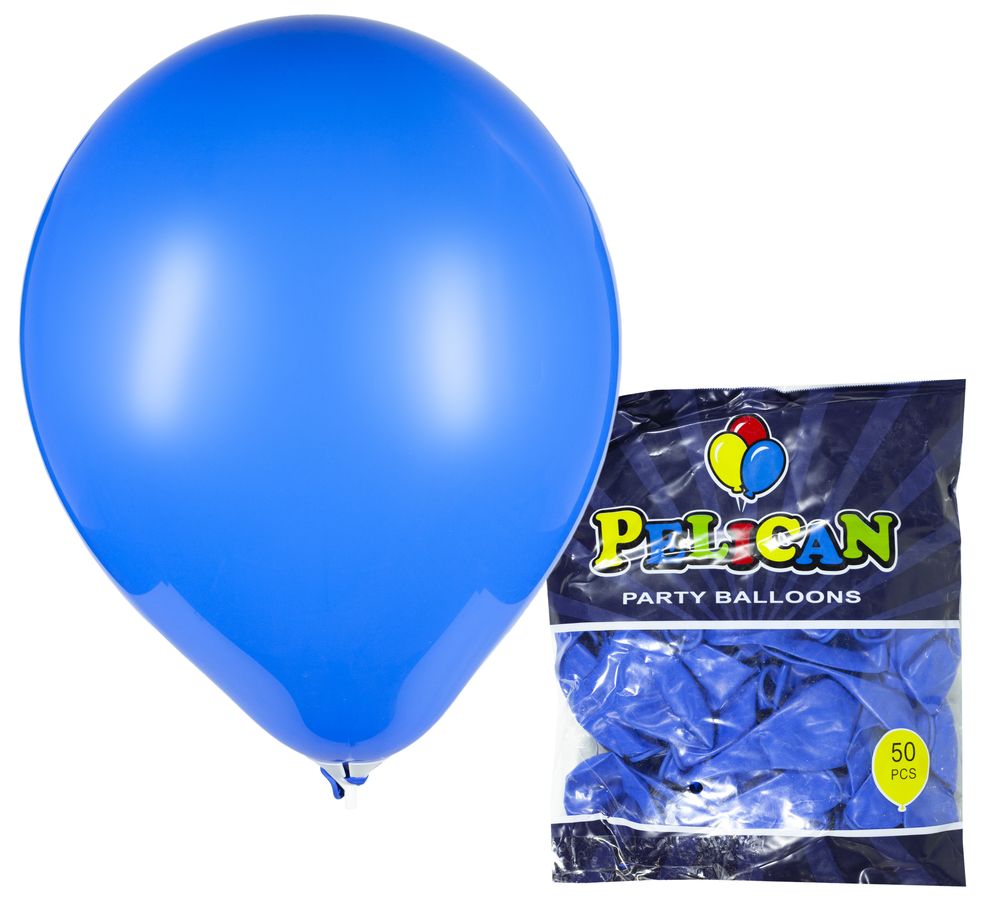 Кульки Pelican 10 '(26 см), пастель синій , 50шт / уп Синій Pelican (811804/1050-804)