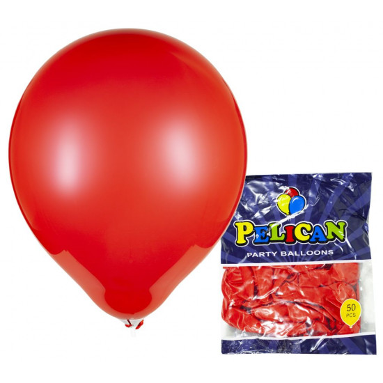 Кульки Pelican 10 '(26 см), пастель червоний-2, 50шт / уп Червоний Pelican (811837/1050-837)