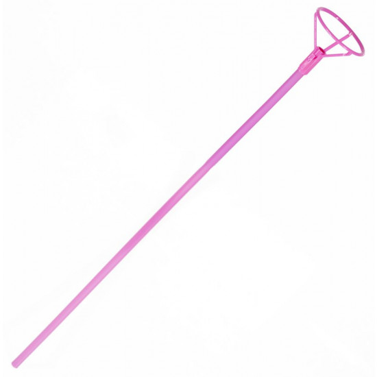 Палочка пластикова 50см з кріпленням для фольгованої кульки, 50шт/уп Рожевий Pelican (883203)