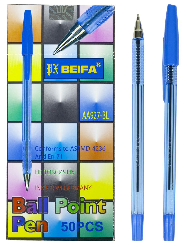 Ручка кулькова синяBEIFA Unison (927AA-blu)
