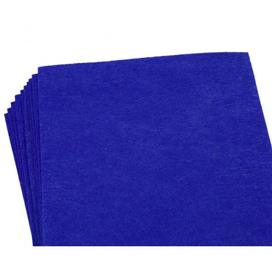 Фетр 20 х 30см, 1,2мм, 10 листів, темно-синій Синій Unison (170HQ-021)