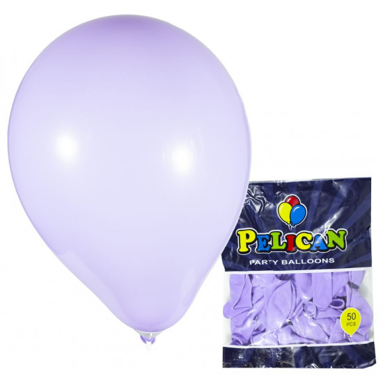 Кульки Pelican 10' (26 см), пастель фіолетовий світлий, 50шт/уп Фіолетовий Pelican (811810/1050-810)