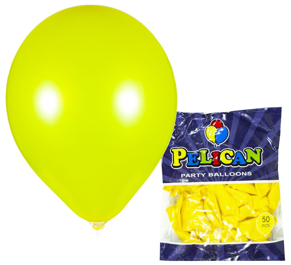 Кульки Pelican 10 '(26 см), перламутр жовтий-2, 50шт / уп Жовтий Pelican (811741/1050-741)