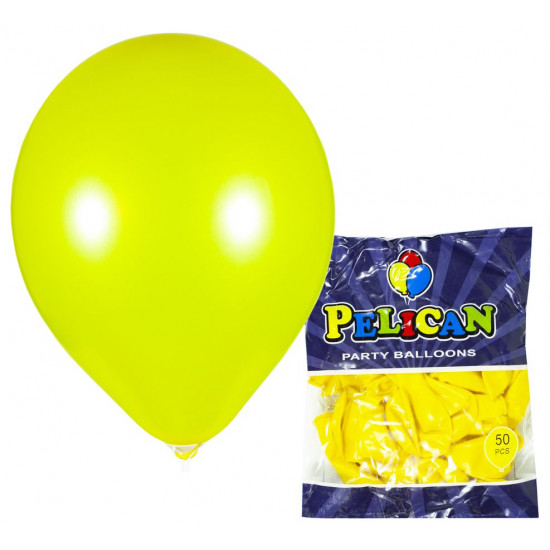Кульки Pelican 10 '(26 см), перламутр жовтий-2, 50шт / уп Жовтий Pelican (811741/1050-741)