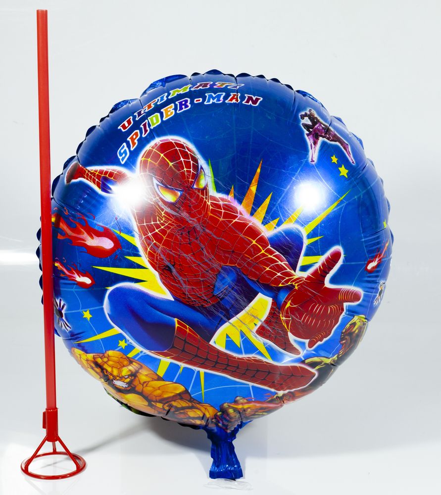 Кулька ФОЛЬГА на палиці 18" кругла,  50шт/уп Різнокольоровий Unison (AH2005-5)