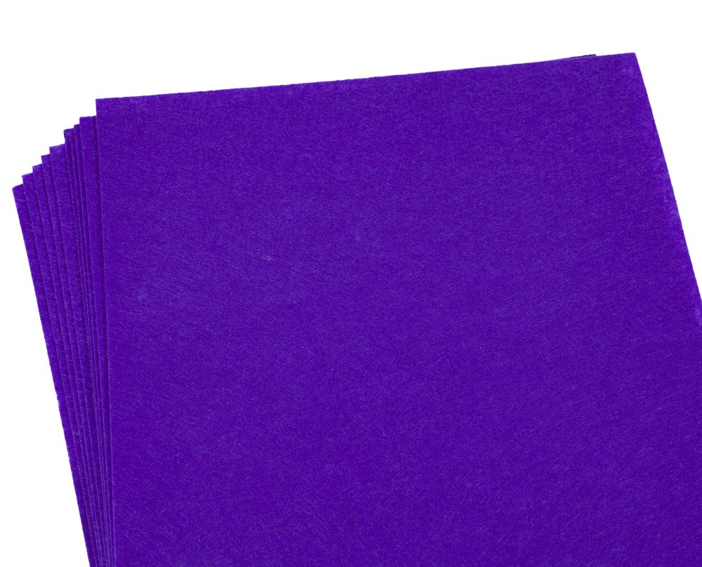 Фетр 20 х 30см, 1,2мм, 10 листів, фіолетовий Фіолетовий Unison (170HQ-063)