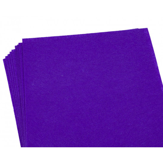 Фетр 20 х 30см, 1,2мм, 10 листів, фіолетовий Фіолетовий Unison (170HQ-063)