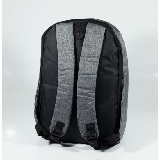 Місткий міський рюкзак антизлодій 25х40х10см, сірий (1230 Grey)