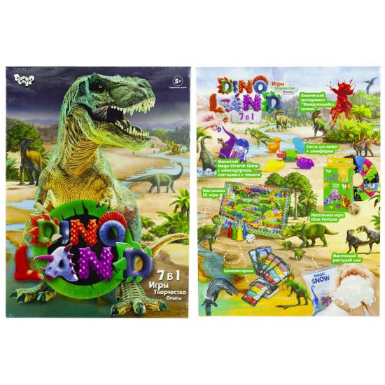 Набори для творчості Dino Land 7в1 Різнокольоровий Unison (DL-01-01)