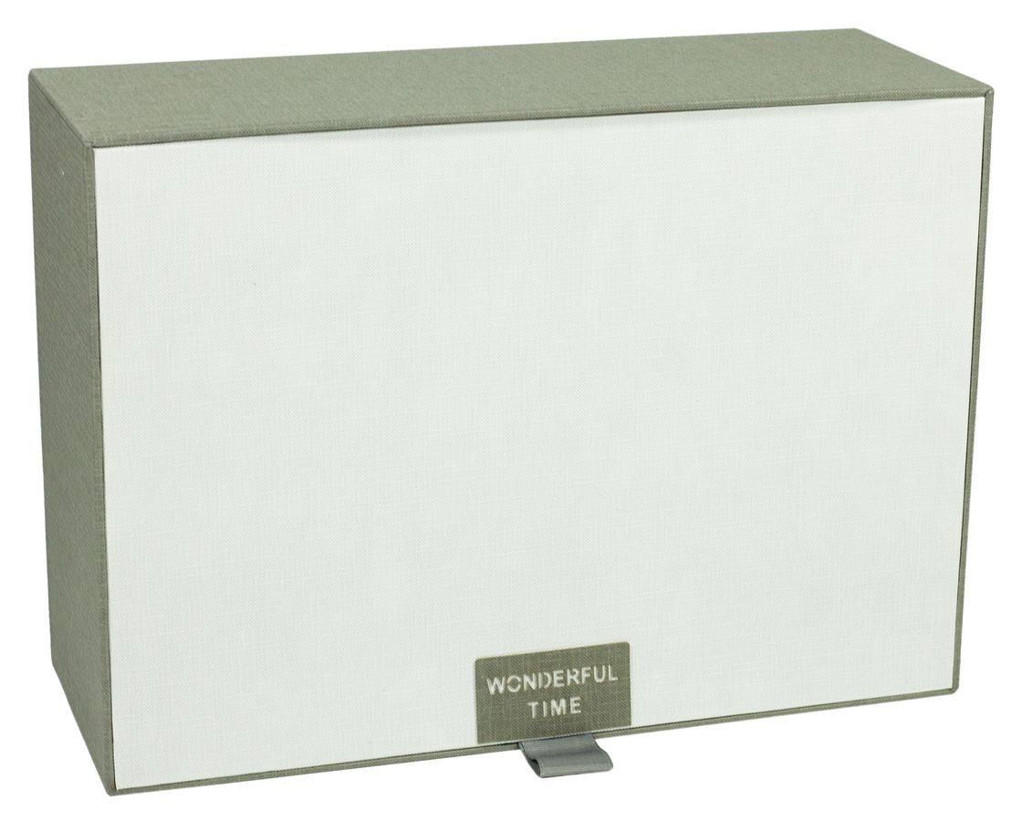 Коробка Y91342-1T-2 подарункова прямокутна біла, 30x21.5x11.5cm, з ДЕФЕКТОМ Сірий Unison (Y91342-1T-2   №1)